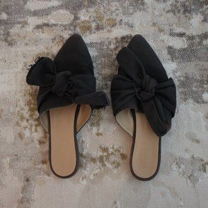 Topshop | Black Mules